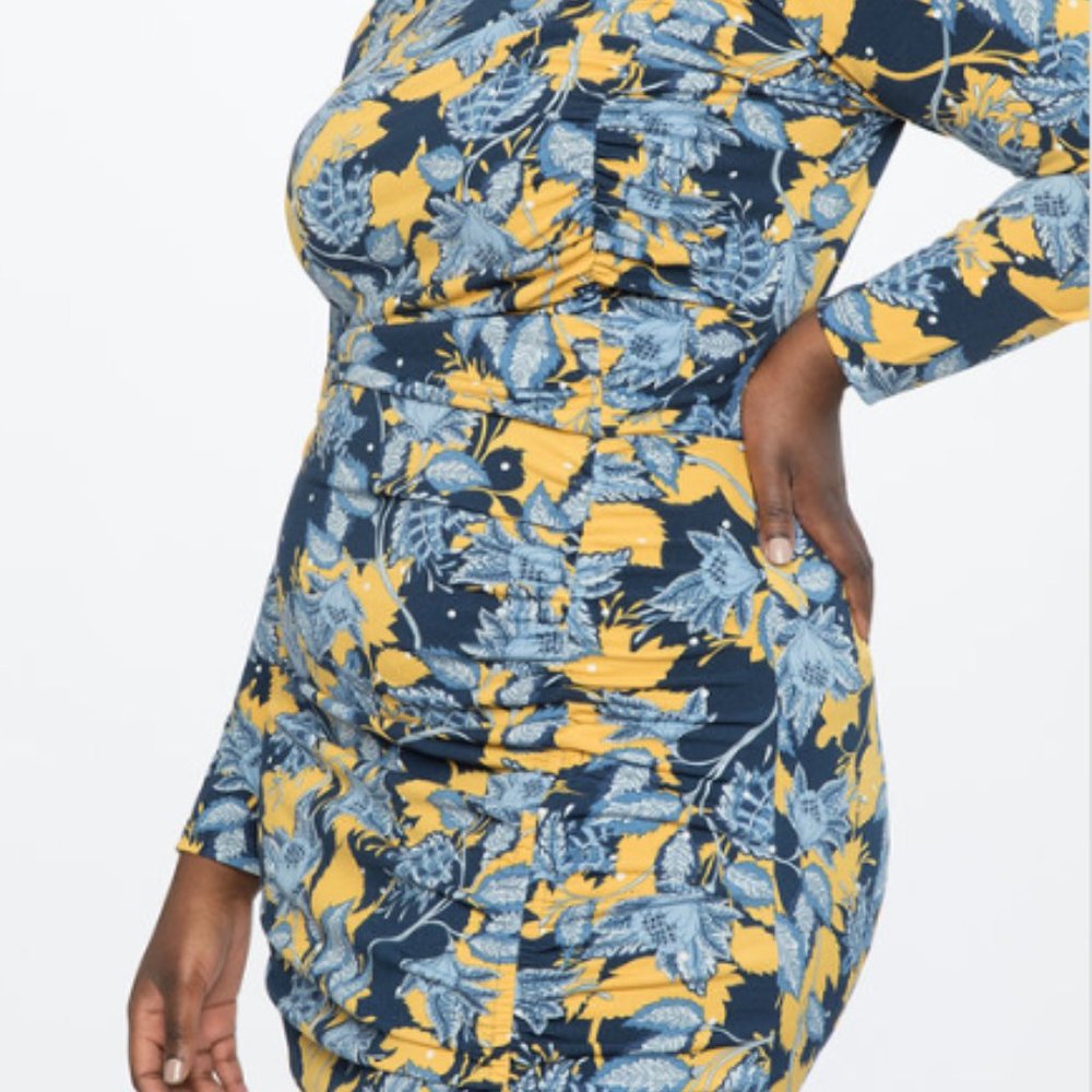 Eloquii 18 knit dress floral rushing